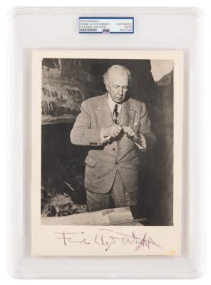 Lot #1145 Frank Lloyd Wright Signed Photograph