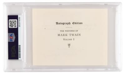 Lot #1157 Samuel L. Clemens Dual Signature - “S. L. Clemens, (Mark Twain)” - PSA NM-MT 8 - Image 2