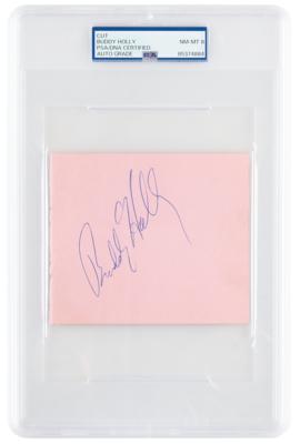 Lot #1173 Buddy Holly Signature - PSA NM-MT 8