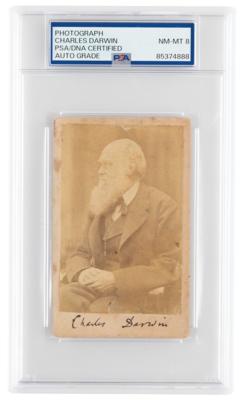 Lot #1063 Charles Darwin Signed Photograph - One