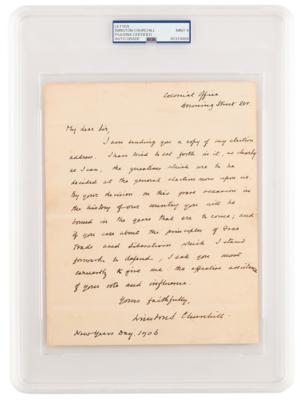 Lot #1052 Winston Churchill Autograph Letter