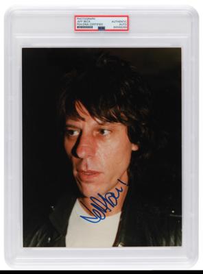 Lot #1187 Jeff Beck Signed Photograph