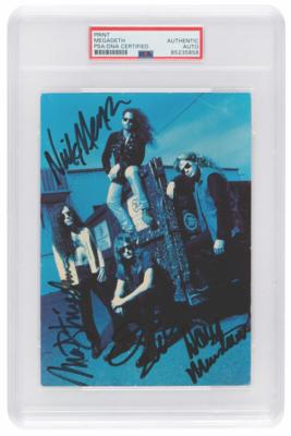 Lot #1193 Megadeth Signed Photograph