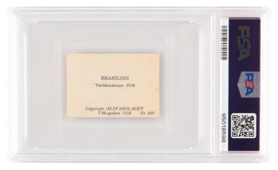 Lot #1237 1958 Alifabolaget #649 Team Brazil Card with Rookie Pele - PSA EX-MT+ 6.5 - Image 2