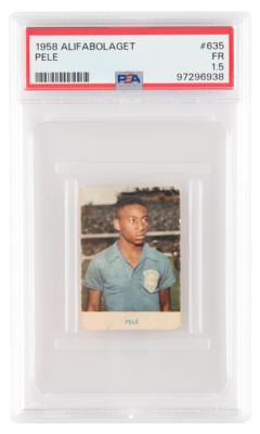 Lot #1236 1958 Alifabolaget #635 Pele Rookie Card