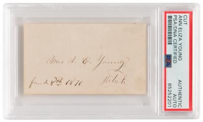 Lot #1111 Ann Eliza Young Signature