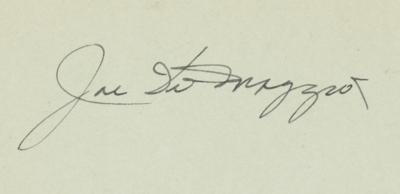 Lot #1233 Lou Gehrig and Joe DiMaggio Signatures - Image 5