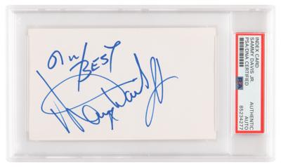 Lot #1218 Sammy Davis, Jr. Signature