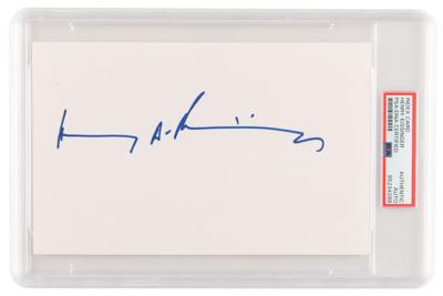 Lot #1097 Henry Kissinger Signature