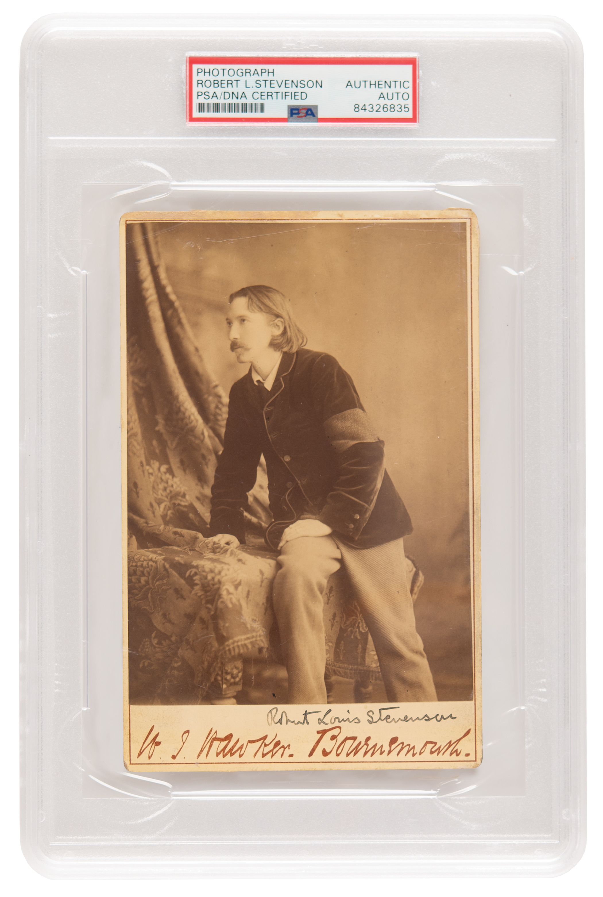 Lot #1158 Robert Louis Stevenson Signed Photograph