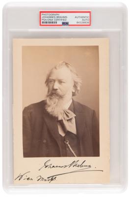 Lot #1167 Johannes Brahms Signed Photograph