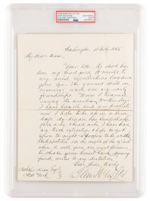 Lot #1072 Sam Houston Letter Signed: My disease