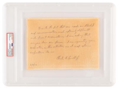 Lot #1128 Charles Lindbergh Autograph Letter