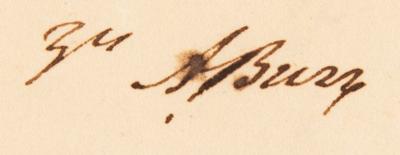 Lot #1082 Aaron Burr Autograph Letter Signed - Image 2