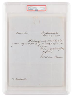 Lot #1048 Martin Van Buren Autograph Letter Signed - Image 1