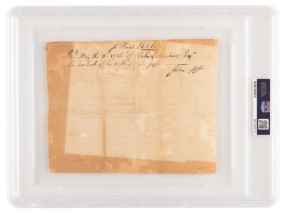 Lot #1050 Benjamin Franklin Document Signed, Paying a Pennsylvania Dragoon for Service in the Revolutionary War - Image 2