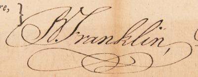 Lot #1050 Benjamin Franklin Document Signed, Paying a Pennsylvania Dragoon for Service in the Revolutionary War - Image 3