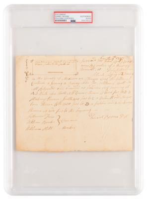 Lot #1069 Daniel Boone Autograph Document Signed