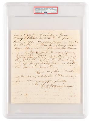 Lot #1004 William Henry Harrison Autograph Letter