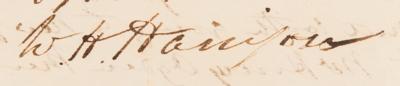 Lot #1004 William Henry Harrison Autograph Letter Signed to His Son: "I left my sword at your house" - Image 2