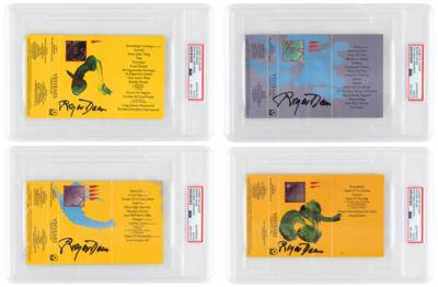 Lot #1202 Yes: Roger Dean (4) Signed Cassette Tape Inserts - Image 1