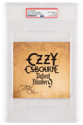 Lot #1197 Ozzy Osbourne Signed CD Insert - Image 1