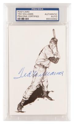 Lot #1287 Ted Williams Signed Postcard - Image 1