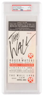 Lot #1199 Pink Floyd: Roger Waters 1990 'The Wall' Berlin Concert Ticket - PSA NM-MT 8 - Image 1