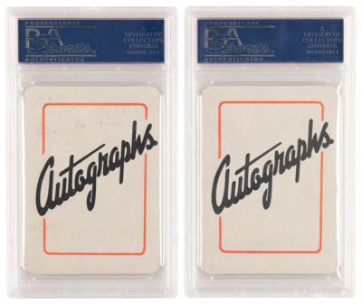 Lot #1241 1945 Autographs Game Cards - Knute Rockne and Joe Louis - PSA VG 3/VG-EX 4 - Image 2