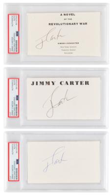 Lot #1017 Jimmy Carter (3) Signatures