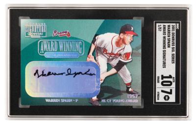 Lot #1254 2001 Donruss Signature Series Warren