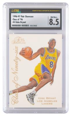 Lot #1252 1996 Flair Showcase #4 Kobe Bryant RC