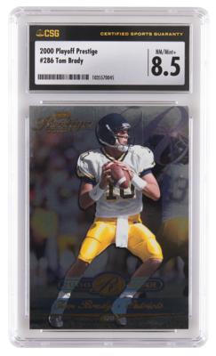 Lot #1253 2000 Playoff Prestige #286 Tom Brady RC