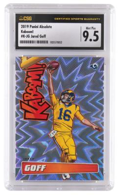 Lot #1267 2019 Panini Absolute Kaboom! Jared Goff CSG MT+ 9.5 - Image 1