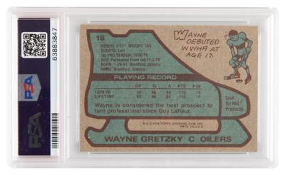 Lot #1246 1979 Topps #18 Wayne Gretzky RC PSA NM 7 - Image 2