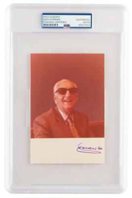 Lot #1232 Enzo Ferrari Signed Photograph