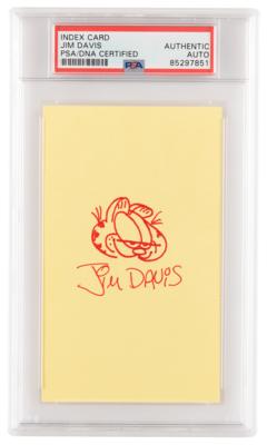 Lot #1154 Jim Davis Signed Sketch