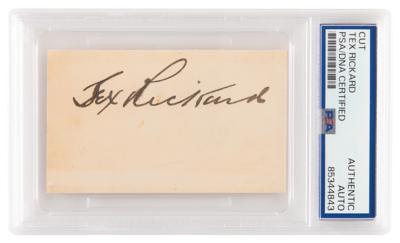 Lot #1284 Tex Rickard Signature - Image 1