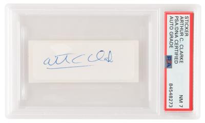 Lot #1160 Arthur C. Clarke Signature - PSA NM 7