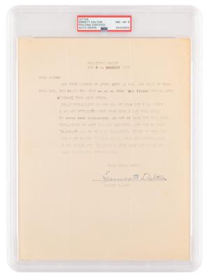 Lot #1071 Emmett Dalton Typed Letter Signed - PSA