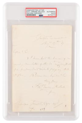 Lot #1162 Fitz-Greene Halleck Autograph Letter