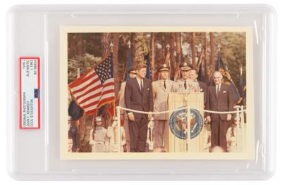 Lot #1031 John F. Kennedy Original Vintage Photograph - 1963 Berlin Address - PSA Type I - Image 1