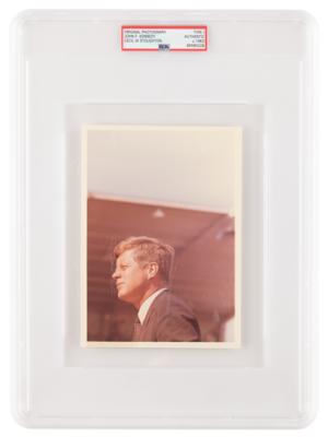 Lot #1029 John F. Kennedy Original Vintage Photograph by Cecil Stoughton - PSA Type I - Image 1