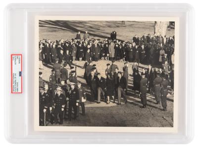 Lot #1027 John F. Kennedy Funeral Original Vintage Photograph by Abbie Rowe - PSA Type I - Image 1