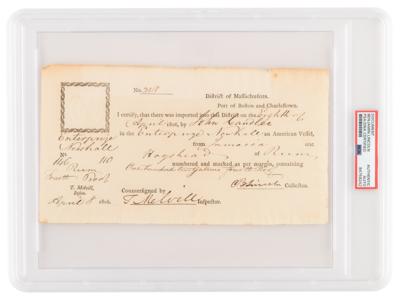 Lot #1123 Benjamin Lincoln and Thomas Melvill