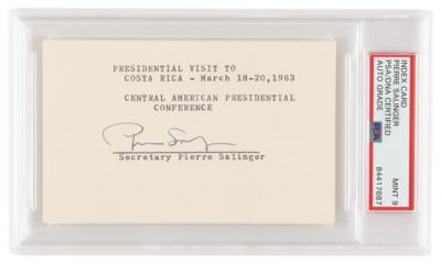 Lot #1105 Pierre Salinger Signature - PSA MINT 9