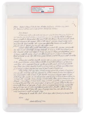 Lot #1107 Robert Stroud Autograph Letter Signed -