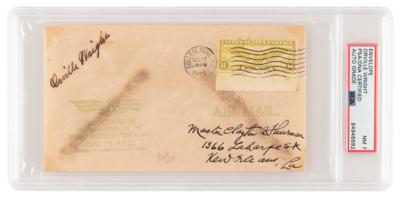 Lot #1133 Orville Wright Signed Airmail Cover -