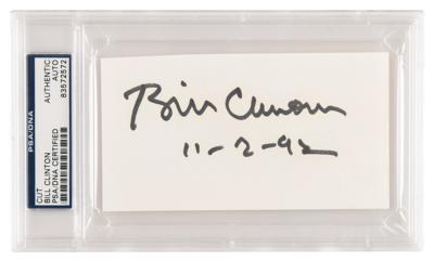 Lot #1020 Bill Clinton Signature as Governor of