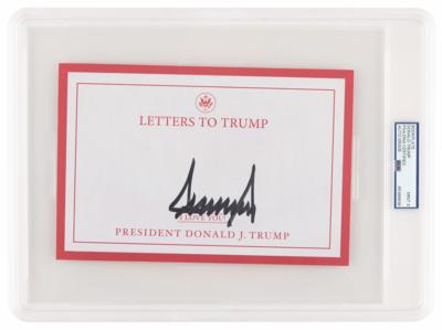 Lot #1047 Donald Trump Signed Bookplate - PSA MINT 9 - Image 1